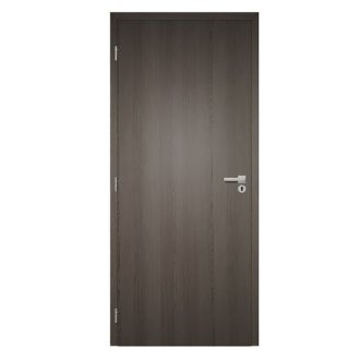   Dekor felületű antracit színű szobaajtó, 100x210 balos, UTH tok: 120-139 mm