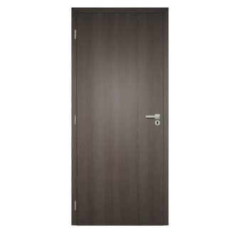   Dekor felületű antracit színű szobaajtó, 100x210 balos, UTH tok: 95-114 mm