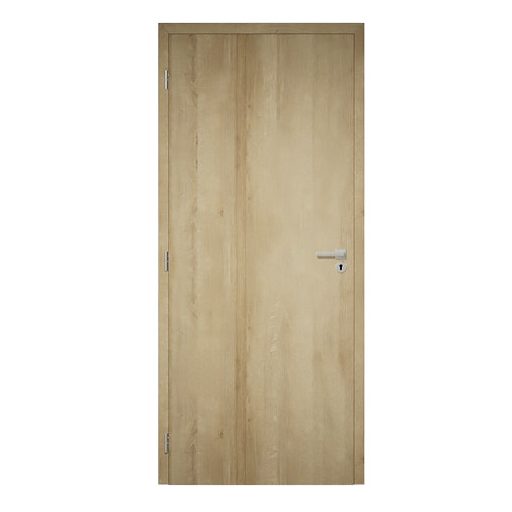 Dekor felületű európai tölgy színű szobaajtó, 100x210 balos, UTH tok: 120-139 mm