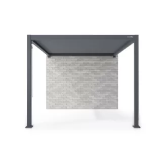   GERDA SOLEO falhoz rögzíthető antracit alumínium pergola, 2 lábas, 3 m