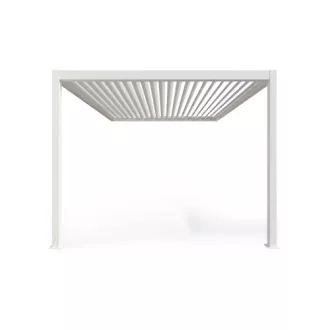   GERDA SOLEO falhoz rögzíthető fehér alumínium pergola, 2 lábas, 3 m