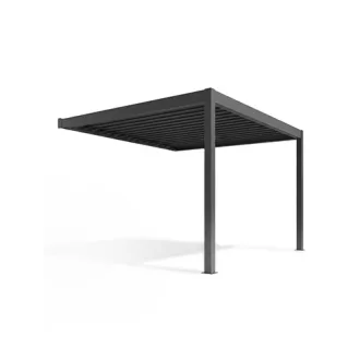   GERDA SOLEO falhoz rögzíthető antracit alumínium pergola, 2 lábas, 4 m