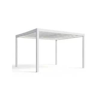   GERDA SOLEO szabadon álló fehér alumínium pergola, 4 lábas