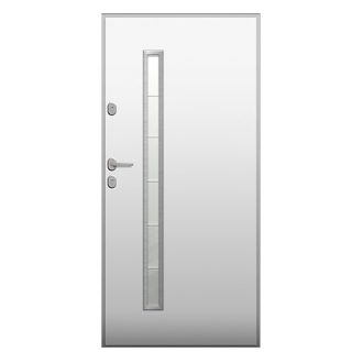   UNI6000 RC2 90N balos fehér kültéri bejárati ajtó, Milano 11
