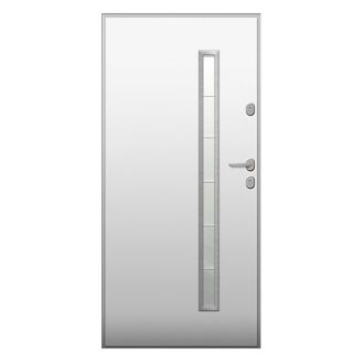   UNI6000 RC2 90N jobbos fehér kültéri bejárati ajtó, Milano 11