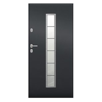   UNI6000 RC2 90N balos antracit üveges kültéri bejárati ajtó, Hanover 5