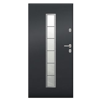   UNI6000 RC2 90N jobbos antracit üveges kültéri bejárati ajtó, Hanover 5