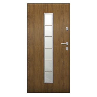   UNI6000 RC2 90N jobbos aranytölgy üveges kültéri bejárati ajtó, Hanover 5