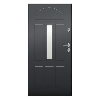   UNI6000 RC2 90N jobbos antracit üveges kültéri bejárati ajtó, Werina 1
