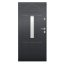 UNI6000 RC2 90N jobbos antracit üveges kültéri bejárati ajtó, Werina 1