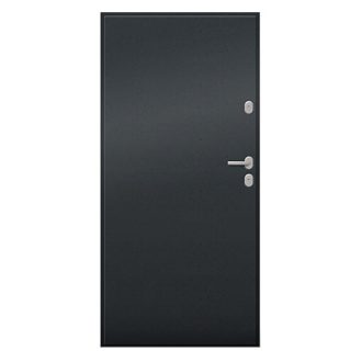   UNI6000 RC2 90N jobbos antracit minta nélküli kültéri bejárati ajtó W00