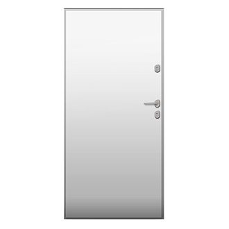   UNI6000 RC2 90N jobbos fehér minta nélküli kültéri bejárati ajtó W00