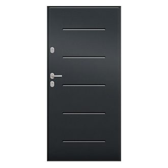   UNI6000 RC2 90N balos antracit kültéri bejárati ajtó, Aspen 1