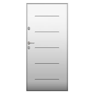   UNI6000 RC2 90N balos fehér kültéri bejárati ajtó, Aspen 1