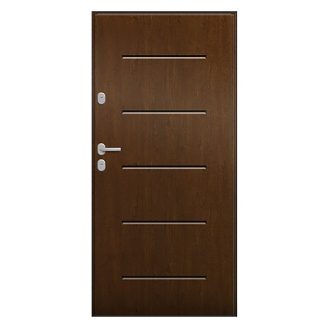   UNI6000 RC2 90N balos világos dió kültéri bejárati ajtó,  Aspen 1
