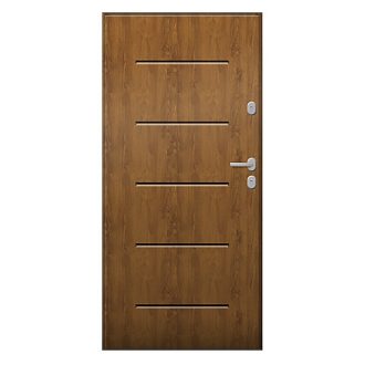   UNI6000 RC2 90N jobbos aranytölgy kültéri bejárati ajtó, Aspen 1