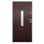 UNI6000 RC2 90N jobbos mahagóni üveges kültéri bejárati ajtó, Werina 1