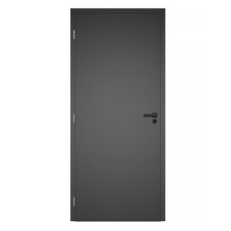   Unisec gyémántszürke színű CPL felületű szobaajtó 75x210 balos, UTH tok 140-159 mm