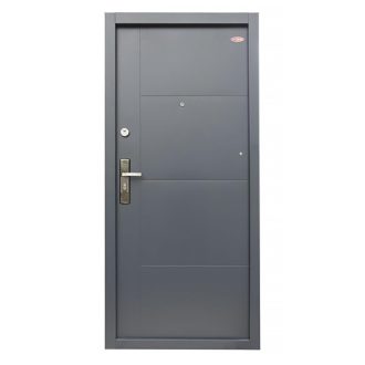   HiSec 95x205 cm ANT L modern matt antracit jobbos lépcsőházi bejárati ajtó