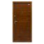 HiSec 95x205 cm MT L modern matt festett mogyoró jobbos lépcsőházi bejárati ajtó