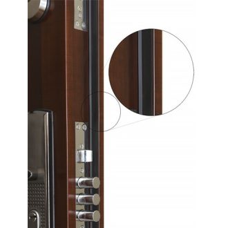 HiSec gumiszigetelés ajtólap fekete 6 m (lapos)