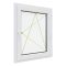 Kömmerling 76 mm-es, jobbos bukó-nyíló műanyag ablak 118x118-as 2 rétegű üveggel 