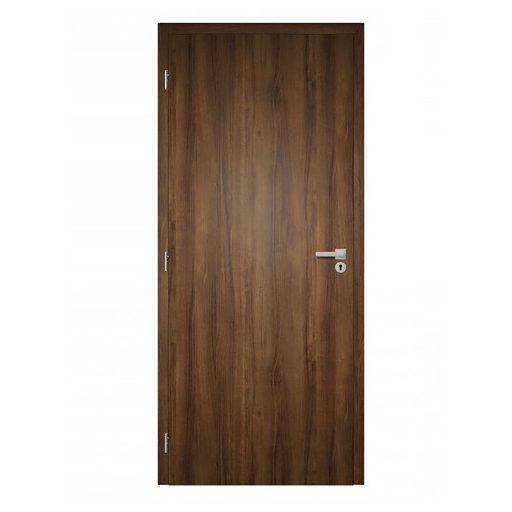 Dekor felületű klasszikus dió színű szobaajtó, 100x210 balos, UTH tok: 140-159 mm