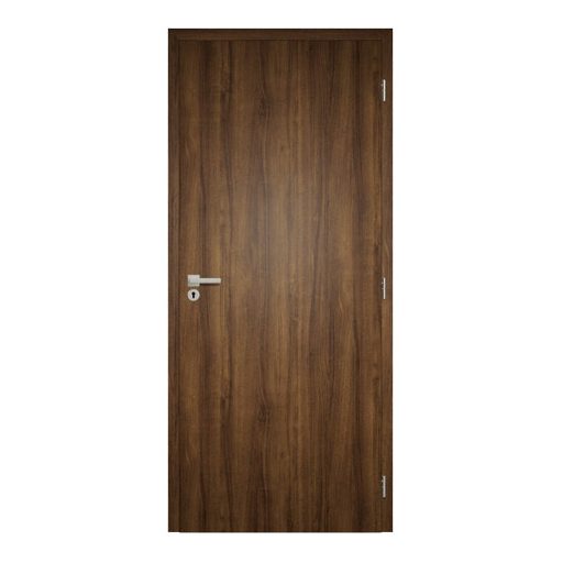 Dekor felületű klasszikus dió színű szobaajtó, 75x210 jobbos, UTH tok: 120-139 mm