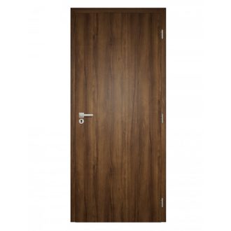   Dekor felületű klasszikus dió színű szobaajtó, 90x210 jobbos, UTH tok: 120-139 mm