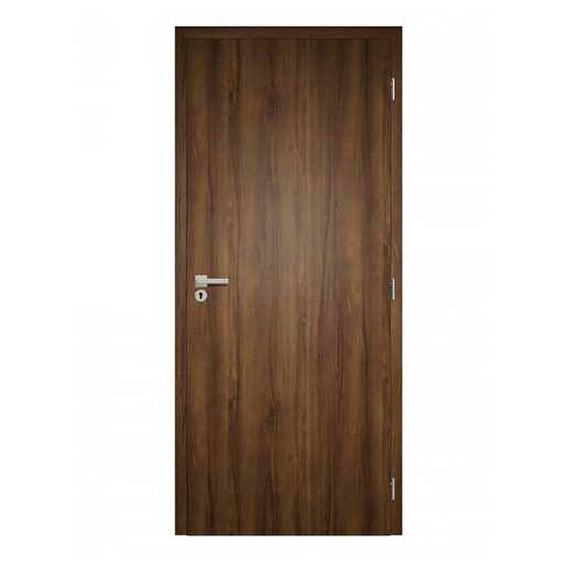 Dekor felületű klasszikus dió színű szobaajtó, 90x210 jobbos, UTH tok: 120-139 mm