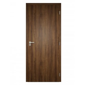   Dekor felületű klasszikus dió színű szobaajtó, 90x210 jobbos, UTH tok: 140-159 mm