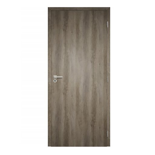 Unisec nebraska tölgy színű CPL felületű szobaajtó 75x210 jobbos, UTH tok 120-139 mm