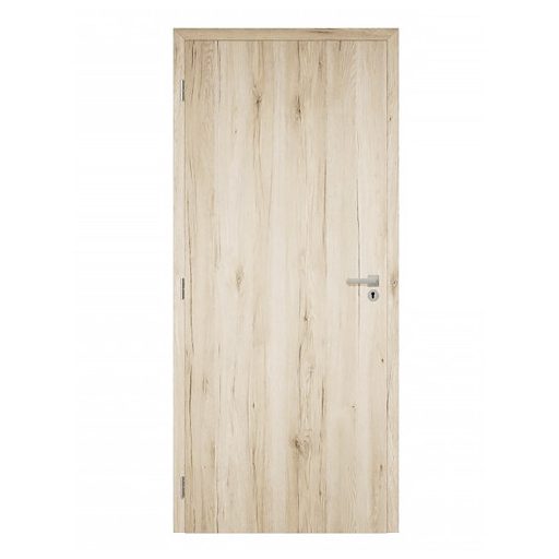 Dekor felületű natúr tölgy színű szobaajtó, 100x210 balos, UTH tok: 140-159 mm