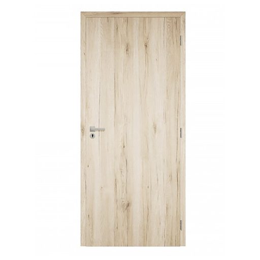 Dekor felületű natúr tölgy színű szobaajtó, 100x210 jobbos, UTH tok: 120-139 mm