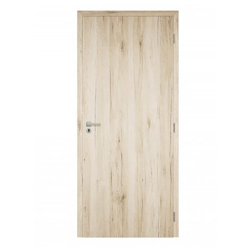 Dekor felületű natúr tölgy színű szobaajtó, 100x210 jobbos, UTH tok: 95-114 mm