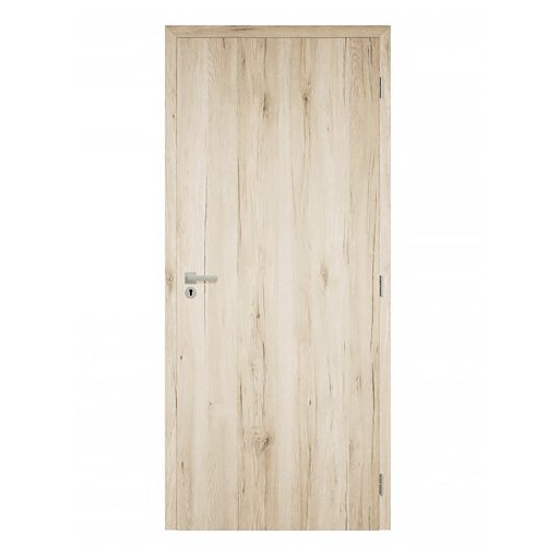 Dekor felületű natúr tölgy színű szobaajtó, 90x210 jobbos, UTH tok: 95-114 mm