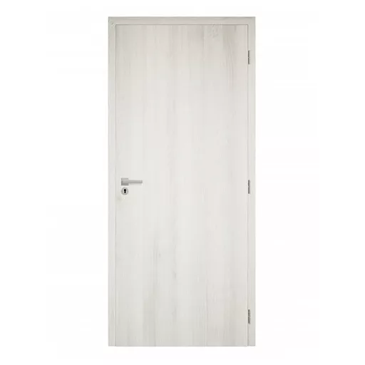 Dekor felületű téli tölgy színű szobaajtó, 90x210 jobbos, UTH tok: 95-114 mm